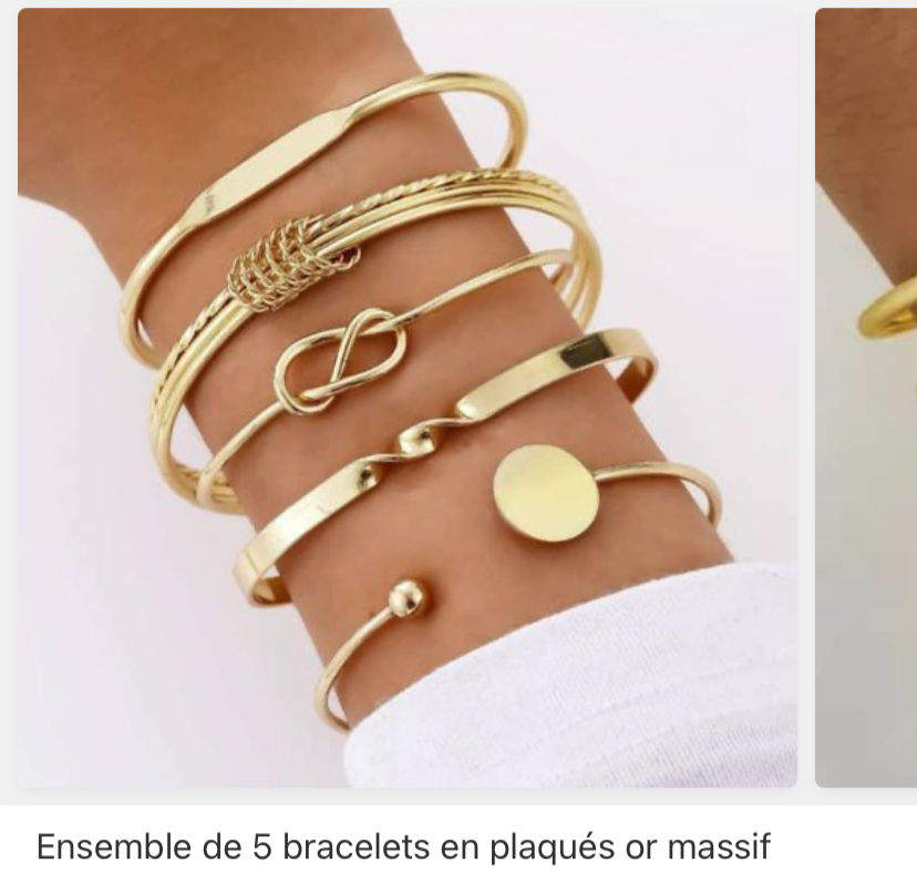 Ensemble de 5 bracelets