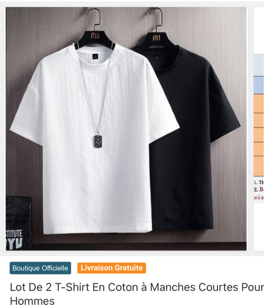 Lot de deux body homme