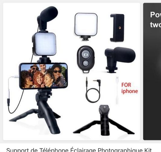 Tripied avec LM micro lampe et commande