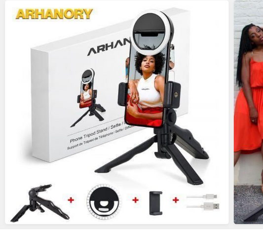 Support téléphone avec lampe